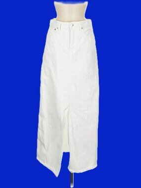 GAP White Jean Maxi Skirt Size 29